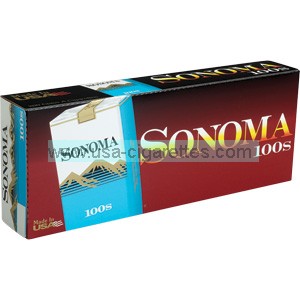 Sonoma Blue 100's cigarettes